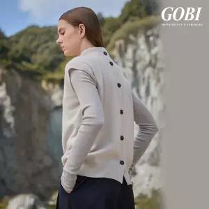 [런칭가 259000원]고비(GOBI) 캐시미어 100 버튼업 모크넥 베스트