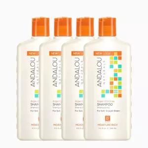 안달로우 아르간 오일 시어버터 샴푸 340ml 4개