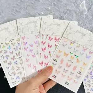 든해상점 셀프 붙이는 젤 네일 나비 스티커 패디 자개 오로라