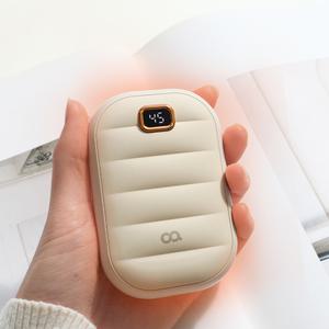 오아 볼록 핸디 난로 미니 휴대용 USB 충전식 쾌속 양면발열 핫팩 전기 손난로 대용량 보조배터리