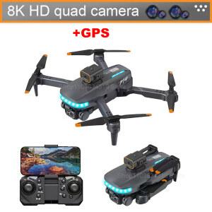 P14 RC 드론 프로 전문 8K HD GPS ESC 카메라, 장애물 회피 항공 사진, 광학 흐름 접이식 쿼드콥터 장난감, 신제품