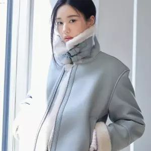 [최초가159 000]호주산 양모100 하프코트 여)