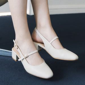 엠.무크 나타샤 소가죽 메리제인 슬링백 아이보리 516523907AQ