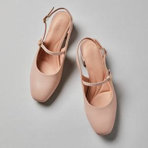 엠.무크 나타샤 소가죽 메리제인 슬링백 핑크베이지 516523907AP