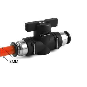BUC-8  8mm 원터치피팅 유공압 퀵 커넥터     에어 호스 핸드 밸브