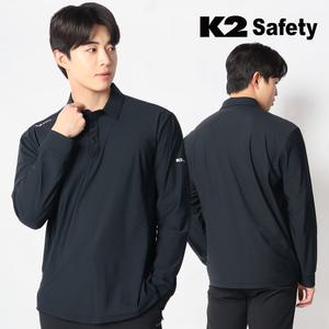K2 세이프티 봄 여름 등산 티셔츠 등산복 상의 폴로 카라티 스판 기능성 긴팔