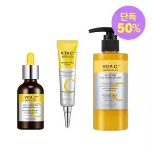 [단독][미샤] 비타씨 앰플40ml + 토닝크림30ml + 팩 폼200ml