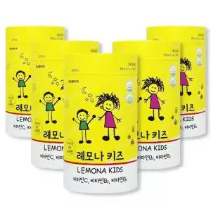 레모나 키즈 100정x 5통 비타민B 비타민C 유아 어린이 간식