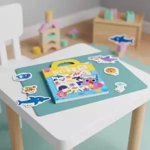 핑크퐁 아기상어 가방스티커 바다동물 v2 캐릭터 스티커북 붙였다떼었다 놀이 소근육발달