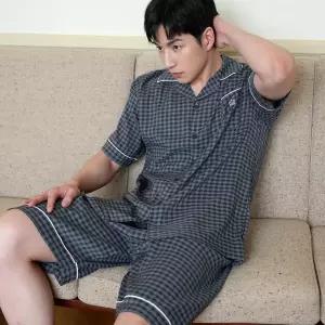 [모스트맘]왕관잔체크파자마 남