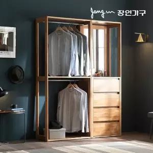 [장인가구]세이 원목 드레스룸 1400 행거형 화장대