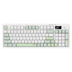 지클릭커 WK50 사일런스 M RGB 풀윤활 무소음 방수 무선 블루투스 LCD 키보드 94키 Greenwich CR1