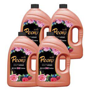 [아토세이프]밀크코튼 섬유유연제 피오니 3.06L 4개