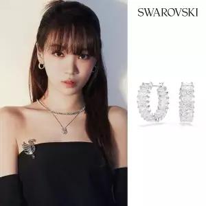 [스와로브스키](강남점)[본사정품/쇼핑백증정] Matrix 로듐 후프 귀걸이 5733397