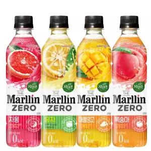 자연은 더말린 제로 500ml 20개 4종 자몽/복숭아/유자/애플망고