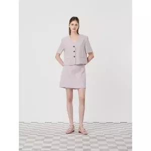 [CC콜렉트](강남점)[씨씨콜렉트](SET-UP)린넨 블렌드 미니스커트_C252MSD335