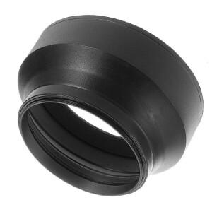 캐논 니콘 소니 카메라용 접이식 고무 렌즈 후드 차양 범용 49mm 52mm 3 단 49-77mm