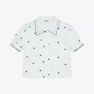 [NS홈쇼핑][25SS] 모노그램 자수 반팔 블라우스 (BKBAG2477)BKB2477[35310443]