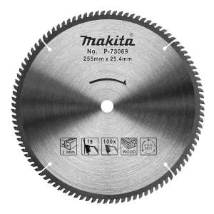 마끼다 10인치 목공용 팁쏘 원형톱날 225MM 100날 P-73069 목재 나무 커팅