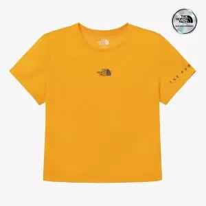 [노스페이스] [노스페이스 공식] NT7UR35L 화이트라벨 여성 벤트런 반팔 라운드티_MANGO