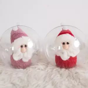 플라워트리 크리스마스 장식 인형 스노우산타 벌룬볼 15cm 트리