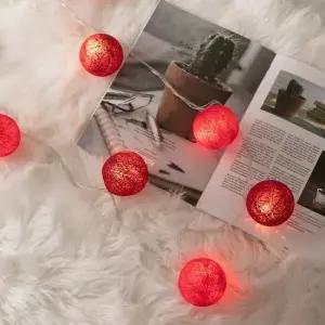 플라워트리 마볼 코튼볼 조명 LED 연결용 펄레드 혼합 30P 전구