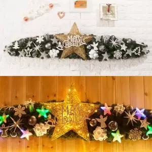 플라워트리 크리스마스 장식 가랜드 센터피스 LED 폼폼니켈 150cm