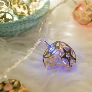 플라워트리 크리스마스 골드 큐브 건전지 전구 LED 30P 철재 스타