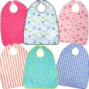 더해피 성인 버튼형 턱받이 방수 위생 환자용 노인용