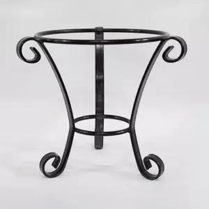 흔들림 없는 높은 수반 철재 받침대 화분 다이 받침 미니가든