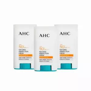 AHC 내추럴 퍼펙션 프레쉬 선스틱 17g (SPF 50+) 3개