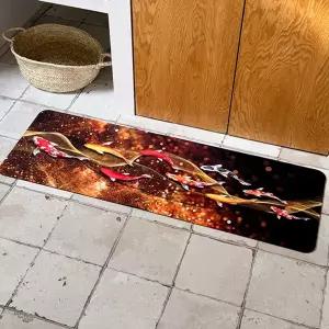 복테리어 규조토 발매트 해바라기 황금돈나무 호작도 120cm