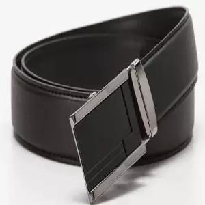 [하프클럽/에스티코]정장자동 절단 분체 버클 벨트 (블랙) SBEVZ05NJB