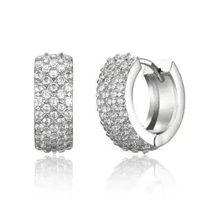 [가이거] 18K GF 지르코니아 볼드 원터치 링 귀걸이 GI8KPEE064