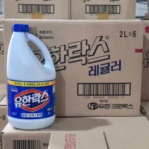 2L 6입 유한락스 레귤러 1BOX _