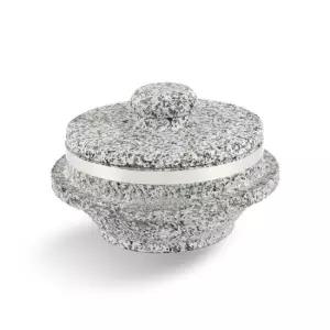 아트박스 대흥석기 천연 곱돌솥 15cm 돌공기 알밥 돌솥 뚝배기