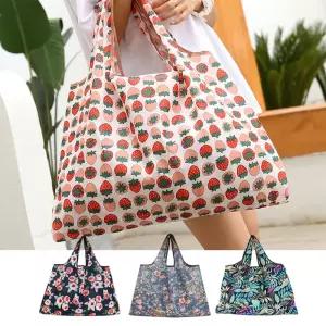 플라워 포켓 장바구니 2P 시장 가방 다용도 주머니 접이식 대용량