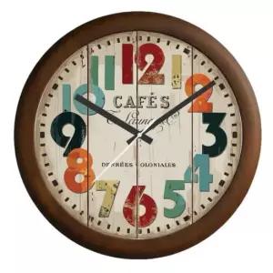 글륵 시간을 담은 빈티지 카페 간판 원목 벽시계