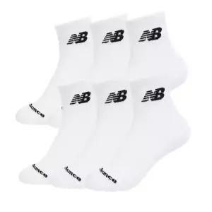 뉴발란스 에브리데이 라이트웨이트 앵클 6팩 단목 스포츠 헬스 러닝 양말 화이트 LAS51486-WT