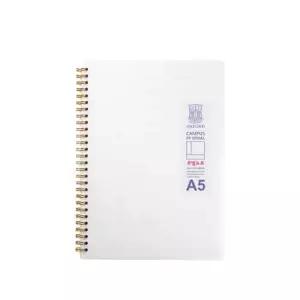 Q 밀크PP 스프링 노트 (A5 좌철 코넬 80매 옥스포드)