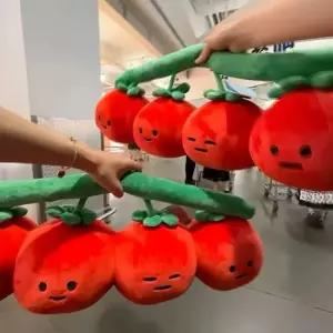 아트박스 알럽하우스 방울 토마토 인형65cm 바디필로 롱쿠션 베개필로우