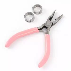 [지오비즈]비즈공예 오링반지 평집게세트/ 키링부자재 비즈키링재료 팔찌만들기 목걸이제작 공구