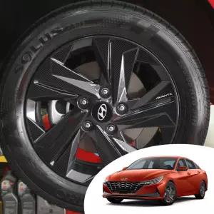 아반떼 CN7 16인치 휠 스포크 포인트 데칼 스티커 몰딩 컬러 필름 랩핑 바퀴살 튜닝 시트지