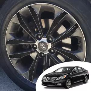 그랜져HG 17인치 3V280 휠 스포크 포인트 데칼 스티커 몰딩 컬러 필름 랩핑 바퀴살 튜닝 시트지