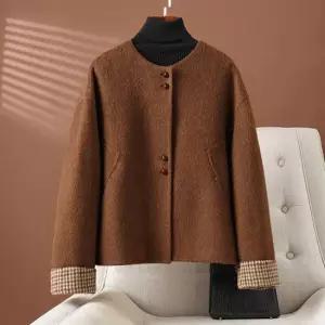 비포썬셋 라운드넥 모직코트_NC4HC009