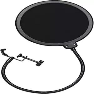 슈어 SM58 테크니카 AT2020 블루 예티 및 기타 마이크용 프로페셔널 마이크 팝 필터 마스크 쉴드 유연한