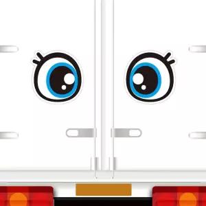 졸음운전방지 왕눈이12 자동차스티커 210x215mm/자동차/데칼/스티커/눈알/차량용/테이프/튜닝스티커