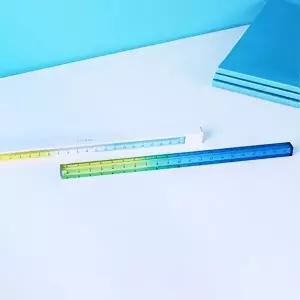 문구용자 투명 무드 아크릴자 데이라이트 20cm 4P 학습용 룰러