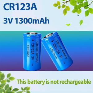CR123A 3V 1300mAh 리튬 배터리 디지털 카메라 계산기 무선 마우스용 비충전식