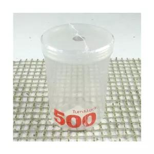 턴앤락 6호 500ML 2EA/냉동고/정리/용기/플라스틱/원형/통/반찬/투명/스크류/소분/밀폐/보관/원통/이유식